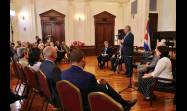 El Presidente cubano se reunió con un nutrido grupo de directivos, representantes, artistas y promotores culturales estadunidenses