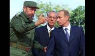 Vladimir Putin  junto a Fidel Castro