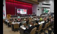 En el Palacio de Convenciones presente el Presidente Díaz-Canel