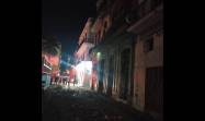 Derrumbe en edificio de La Habana Vieja