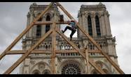Trabajos de restauración en la catedral de Notre Dame