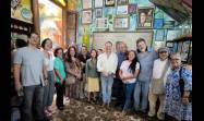 Abel Prieto en visita en visita a la sede del proyecto Quisicuaba con el jurado del Premio Casa de las Américas