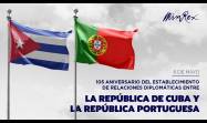 Cuba y Portugal celebran 105 años de relaciones diplomáticas