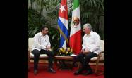 Presidente de Cuba recibe a director del Instituto Mexicano del Seguro Social