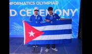 Mauricio Cruz Siles (izquierda) alcanzó la medalla de plata y Andy Ernesto Sánchez Pérez, también de Villa Clara, la de bronce.