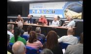El Presidente Miguel Díaz-Canel Bermñudez visitó la sede central de la Empresa de Aguas de La Habana