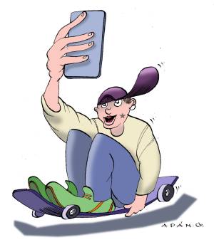  En patines  por el Prado