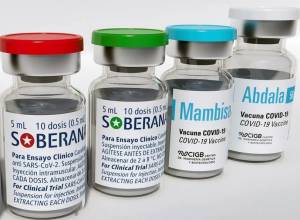 Vacunas cubanas Soberana y Abdala