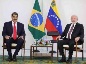 Nicolás Maduro junto a Luiz Inacio Lula da Silva