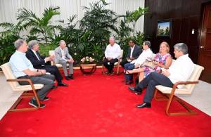 Presidente cubano recibió a empresarios norteamericanos