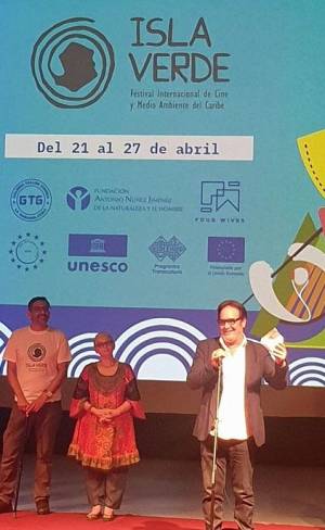 Actor cubano Jorge Perugorría  Premio Nacional de Cine 2024, inauguró el Festival Isla Verde