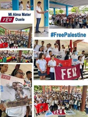La universidades de Cuba están con el pueblo de Palestina