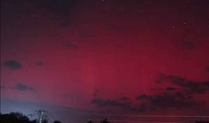 Aurora boreal en Cuba