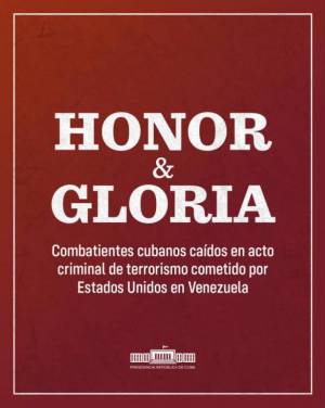 ¡Honor y gloria!