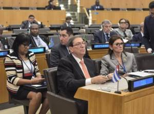 Bruno Rodríguez Parrilla intervino en cita ministerial del bloque en el contexto de las sesiones de la Asamblea General de la ONU.