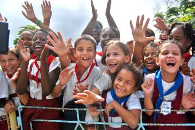 Niños de la escuela Primaria