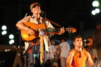 Cantante Manu Chao en Concierto Homenaje al Che Guevara
