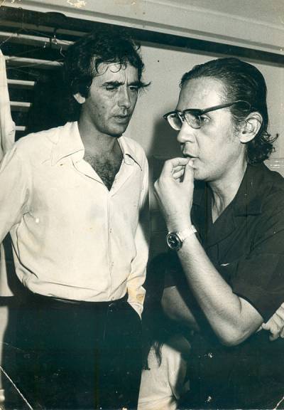 Pedro Herrera con Juan Manuel Serrat