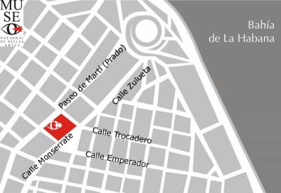Mapa para llegar al Museo Nacional de Bellas Artes