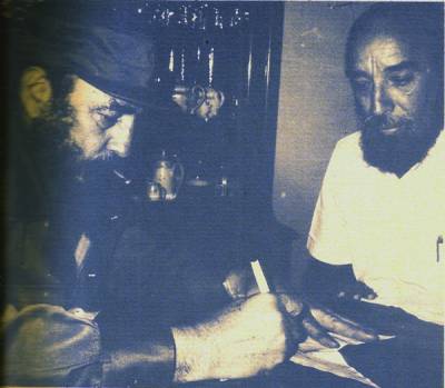 Fidel Castro Ruz y Antonio Núñez Jiménez