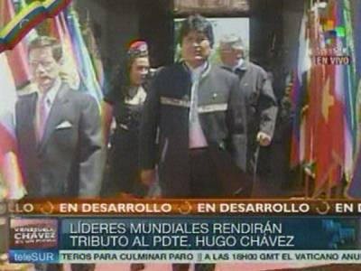 Evo Morales a su llegada a la Academia Militar