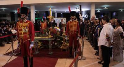 Ceremonia de Estado en tributo a Chávez