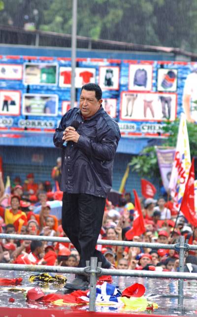 Chávez en la avenida Bolívar