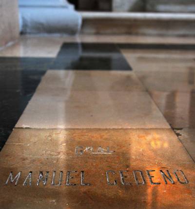 Lápida de Manuel Cedeño