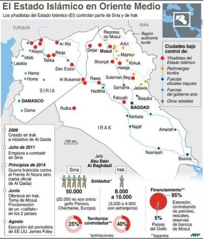 Mapa del Estado Islámico