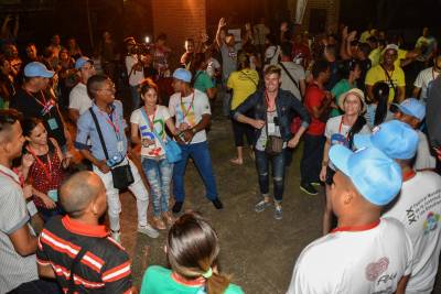 Despedida cederista a los delegados que participan en el 19no. Festival Mundial de la Juventud y los Estudiantes