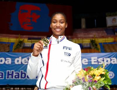 La campeona Coraline Vitalis, de 22 años de edad, dijo sentirse fuerte y concentrada en La Habana