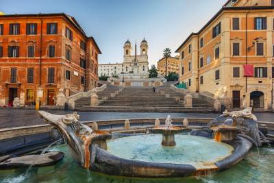 Plaza España, en Roma