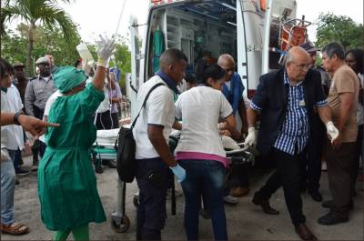 Sobrevivientes del accidente aéreo en La Habana