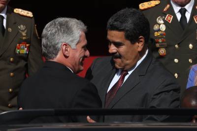 Maduro recibe a Díaz-Canel