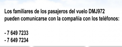 Números de emergencia habilitados por Cubana de Aviación