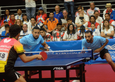 Cuba vs Puerto Rico en tenis de mesa