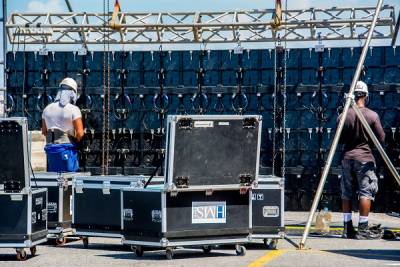 Preparativos para el concierto de Buena Fé este viernes