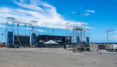 Preparativos para el concierto de Buena Fé este viernes