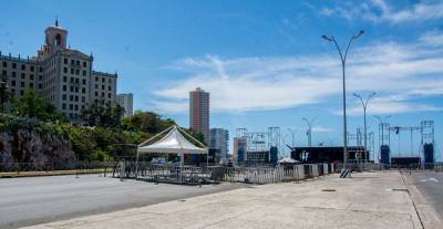 Preparativos para el concierto de Buena Fé este viernes