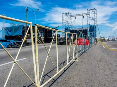 Preparativos para el concierto de Buena Fé este viernes