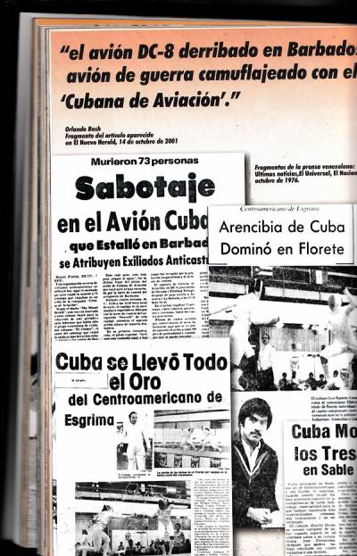 Fragmento de la prensa venezolana, octubre de 1976, tomado del libro Cuba la historia no contada