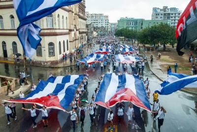 Los estudiantes de Medicina en la tradicional marcha