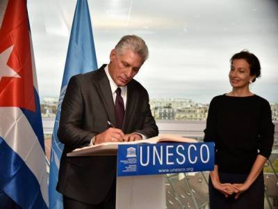 Díaz-Canel en la UNESCO