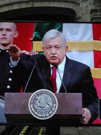 AMLO en la Toma de Protesta 