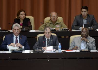 El Presidente de los Consejos de Estado y de Ministros, Miguel Díaz-Canel Bermúdez