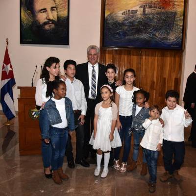 El Presidente cubano en México