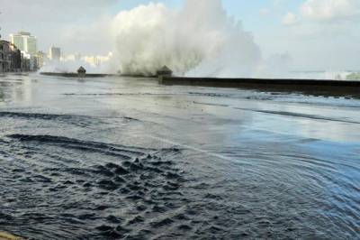 Se produjeron fuertes marejadas en el litoral norte y suroccidental