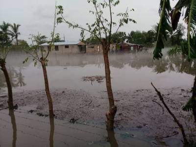 Inundación por lluvias de la tormenta local