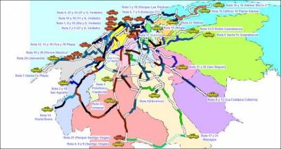 Rutas de metrobuses