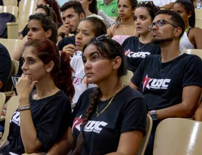 En la histórica Universidad de La Habana, símbolo de rebeldía nacional, se realiza el balance de la UJC como parte del proceso orgánico del 11no. Congreso de la organización juvenil